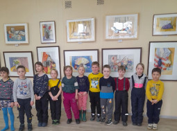 Посещение картинной галереи детьми подготовительной группы.